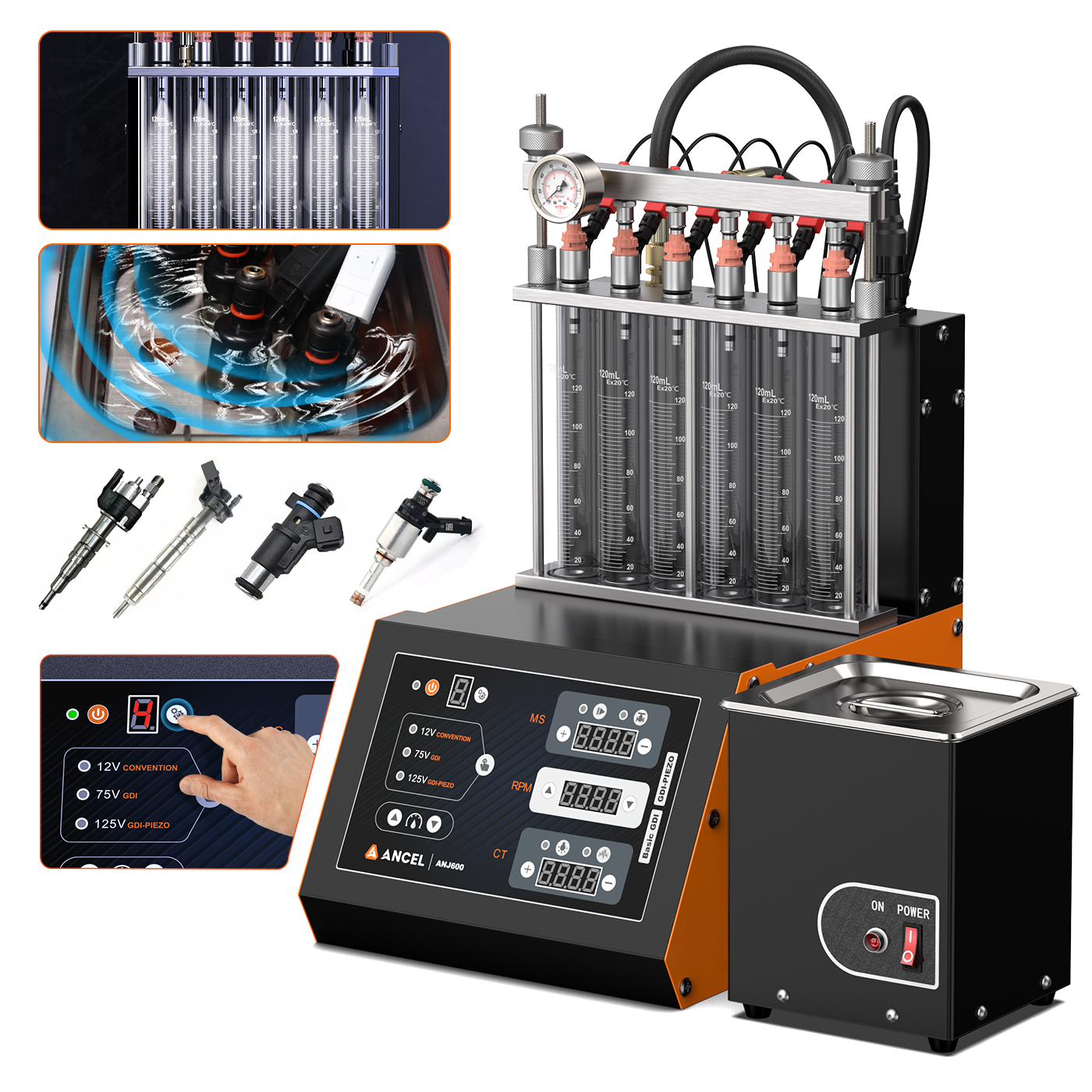 Fuel Injector Tester - Ancel ANJ600 GDI Piezo Ali Service