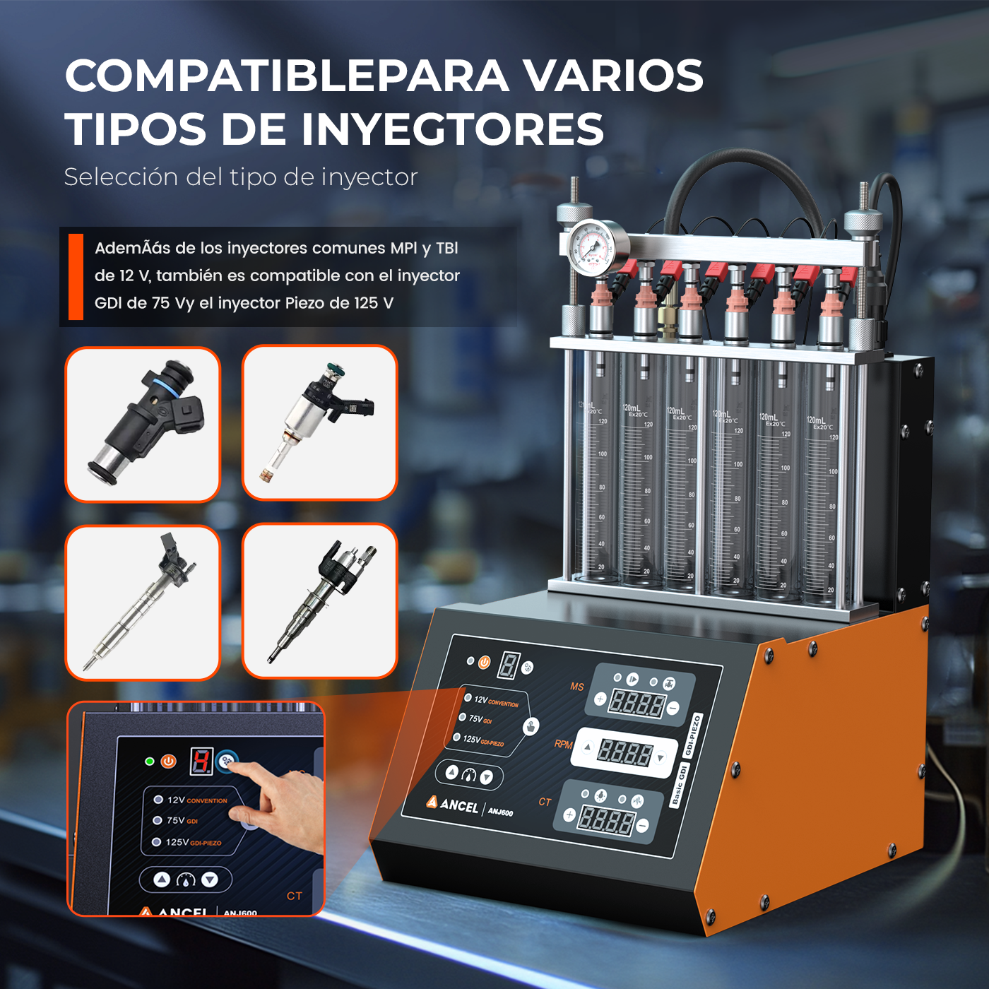 Ancel ANJ600 GDI Piezo Ali Ser - Fuel Injector Tester incelemesi ve fiyatı