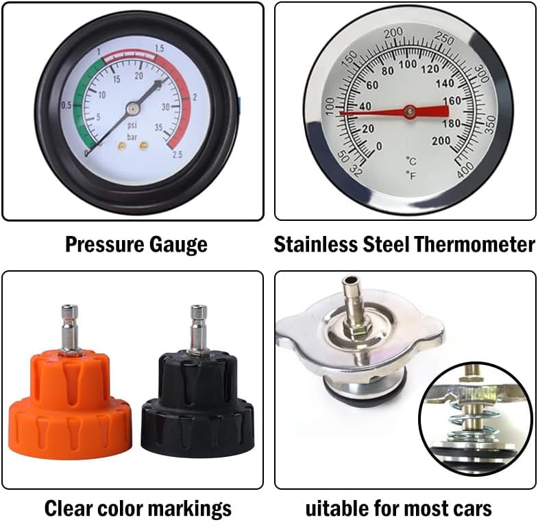 14-Piece Cooling System Pressu - Radiator Pressure Tester incelemesi ve fiyatı