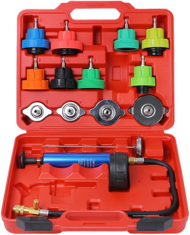 14-Piece Cooling System Pressu - Radiator Pressure Tester incelemesi ve fiyatı
