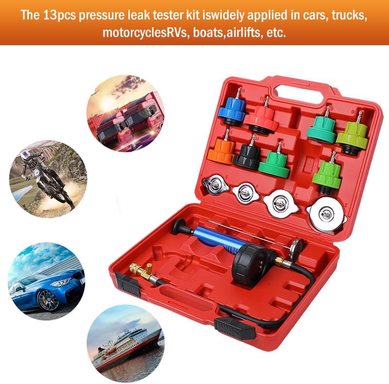 14-Piece Cooling System Pressu - Radiator Pressure Tester incelemesi ve fiyatı