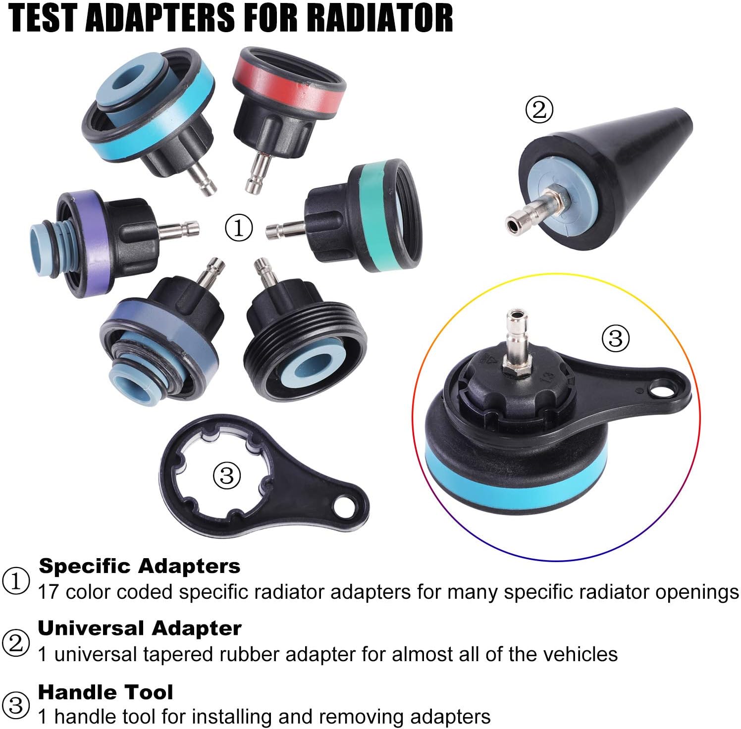 28Pcs Universal Radiator Press - Radiator Pressure Tester incelemesi ve fiyatı