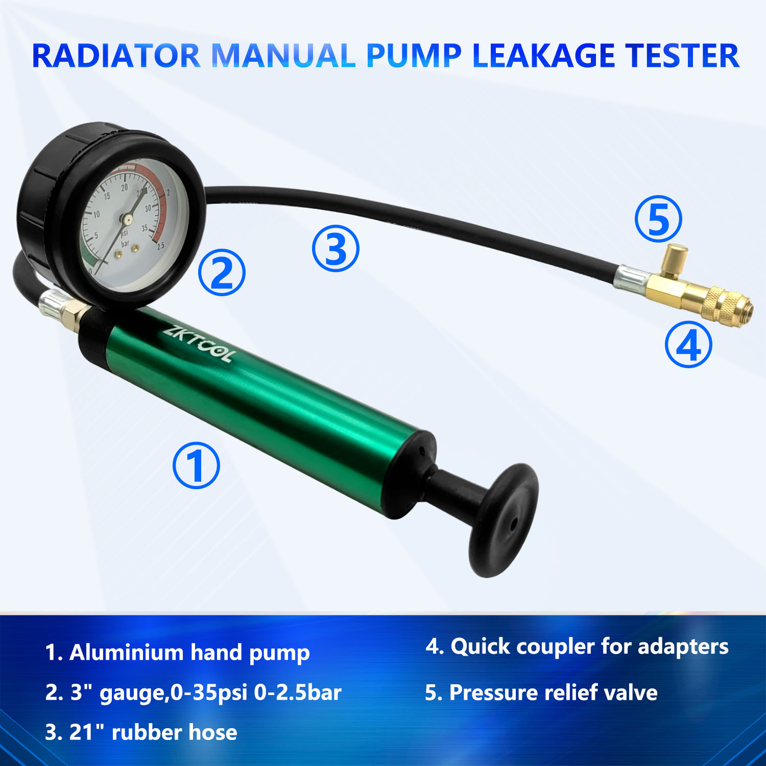 Aluminum Car Cooling System Ra - Radiator Pressure Tester incelemesi ve fiyatı