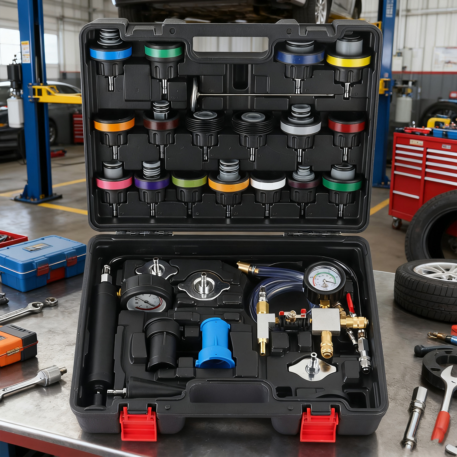 Coolant Vacuum Refill Tool Kit - Radiator Pressure Tester incelemesi ve fiyatı
